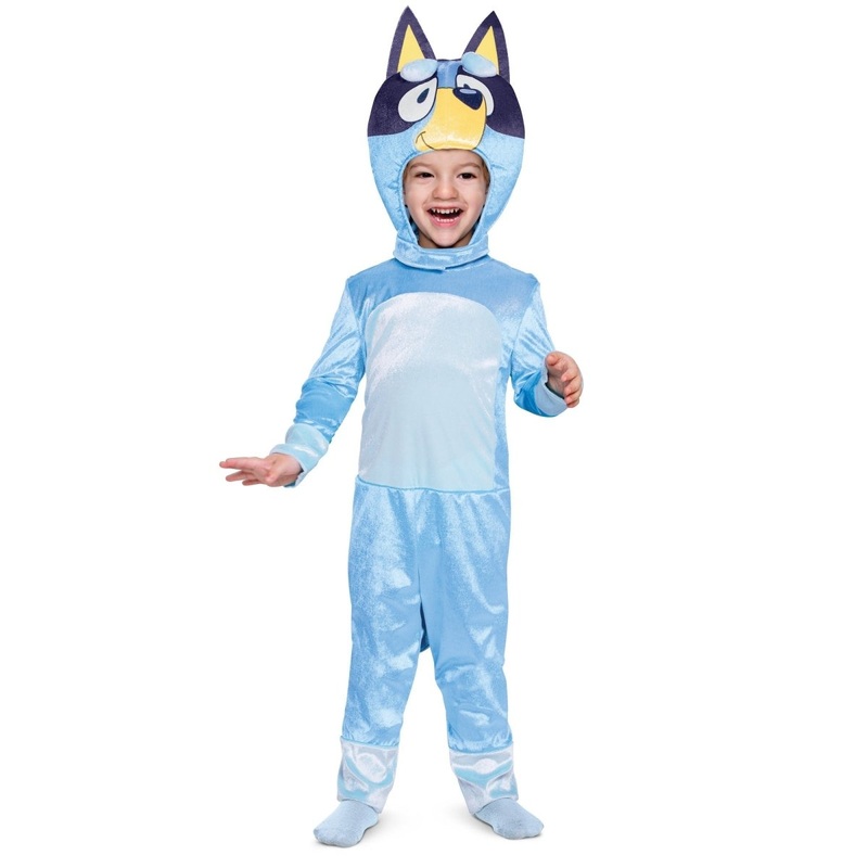 Bluey Classic Costume for Toddlers, Blue Jumpsuit 2T