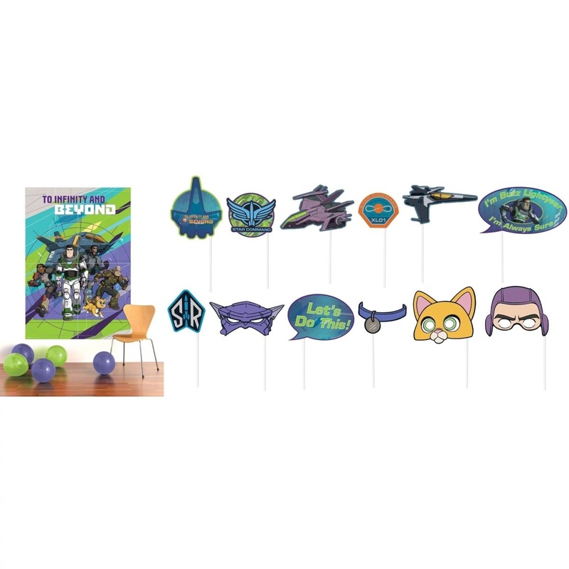 Buzz Lightyear Party Scene Setter with Paper Photo Props, 1 Count