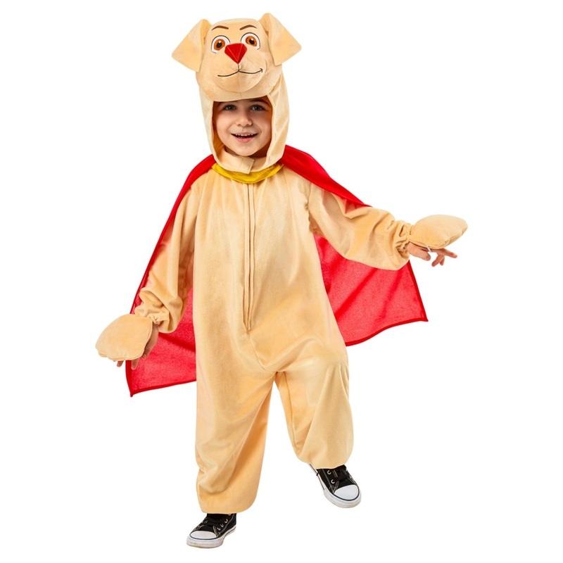 DC Comics League of Super-Pets Krypto Costume for Babies and Toddlers, Jumpsuit with Cape 2T-3T