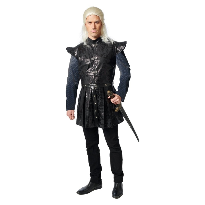 Ancient Prince Costume for Adults, Black Tunic, The Witcher STD