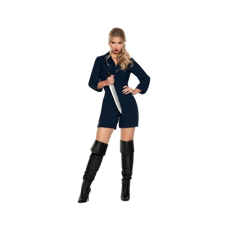 Blue Horror Romper for Adults S