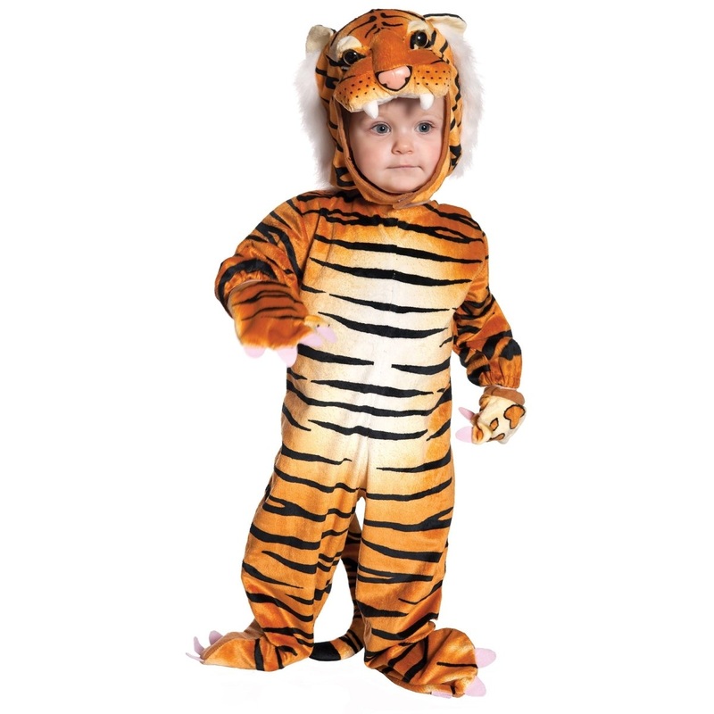 Brown Tiger Costume for Toddlers, Jumpsuit M