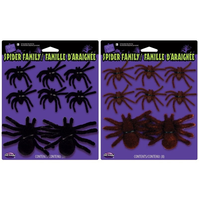 Fuzzy Spider Family, Assortment, 1 Count