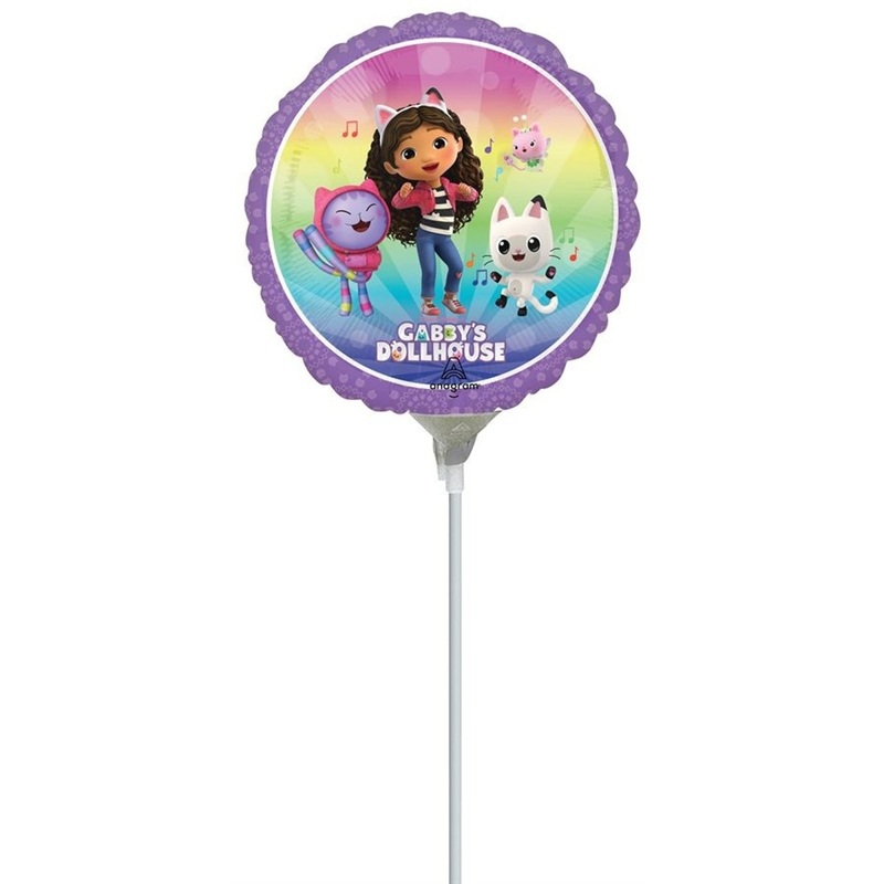 Gabby's Dollhouse Air-Filled Foil Balloon, 9 Inches, 1 Count