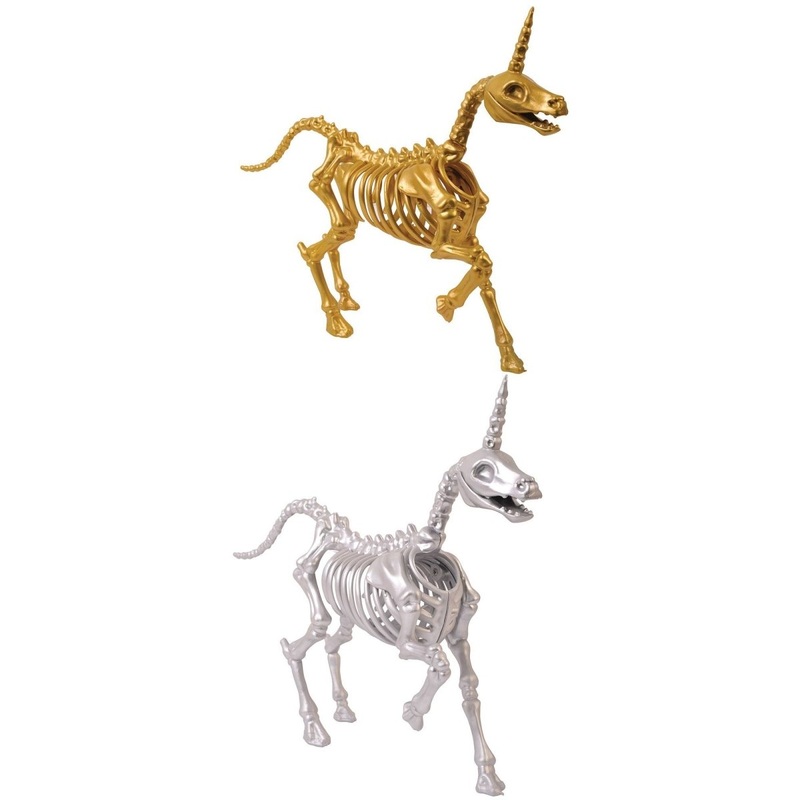 Metallic Unicorn Skeleton, Assortment, 1 Count