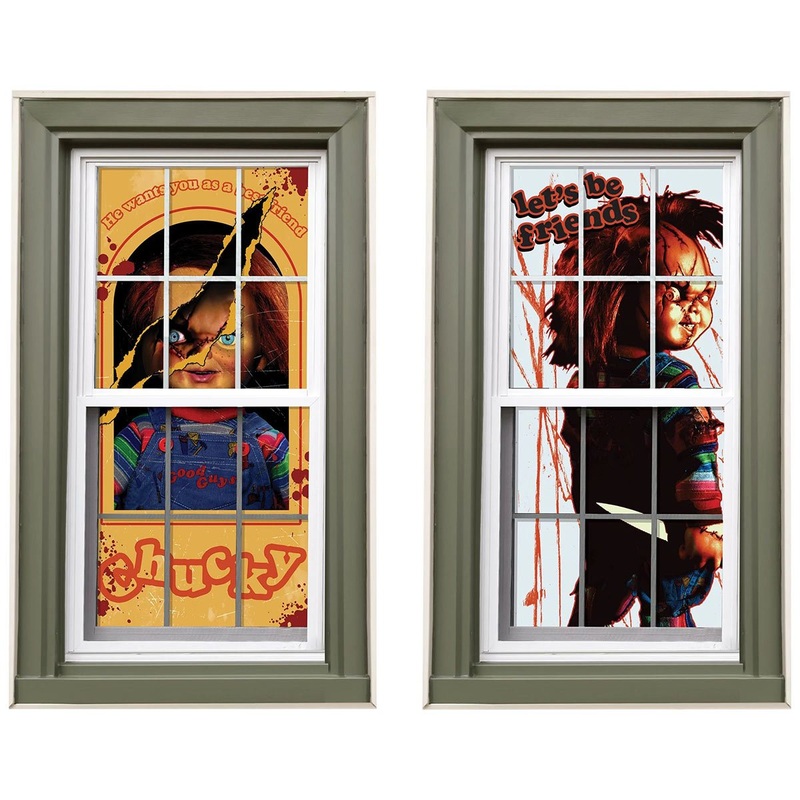 Chucky Window and Wall Silhouettes, 2 Count
