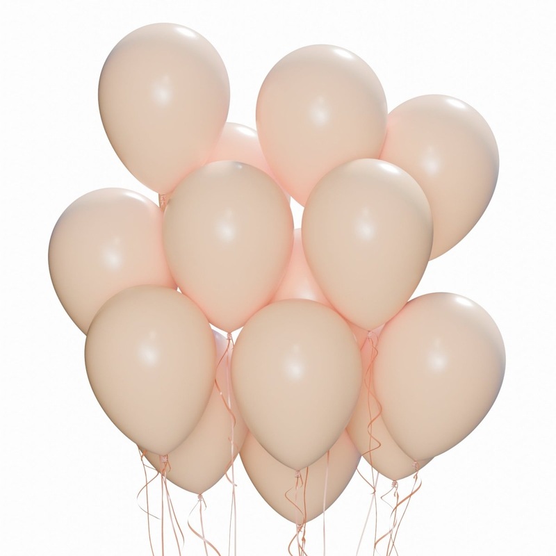 Blush Nude Latex Balloon 12 Inches, 72 Count
