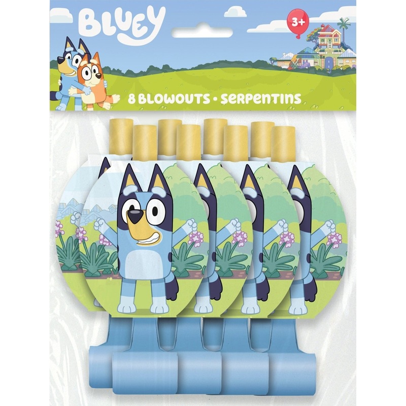 Bluey Blowouts, 8 Count