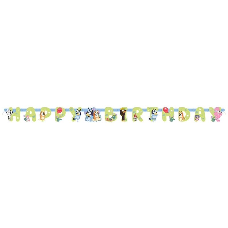 Bluey Happy Birthday Jointed Banner, 72 Inches