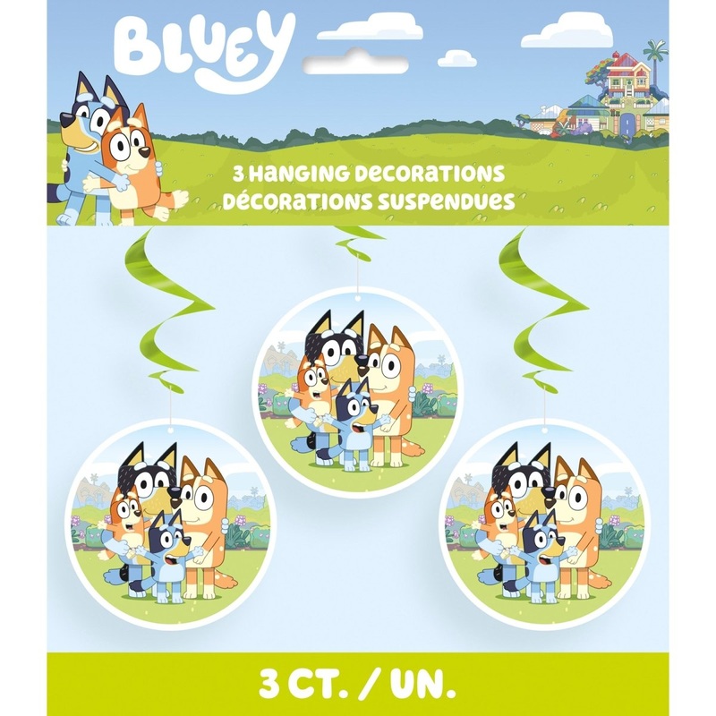 Bluey Swirl Decoration, 26 Inches, 3 Count