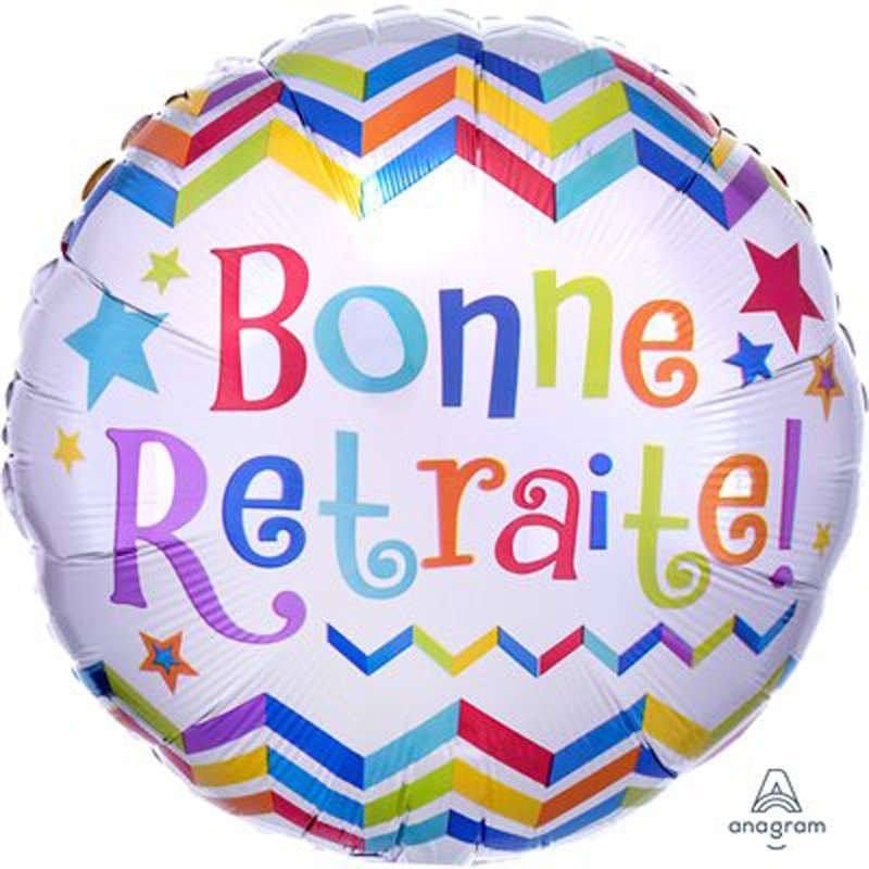 Bonne Retraite Foil Balloon, 18 Inches