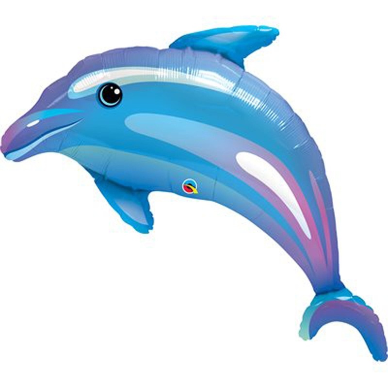 Dolphin Supershape Foil Balloon, 42 Inches
