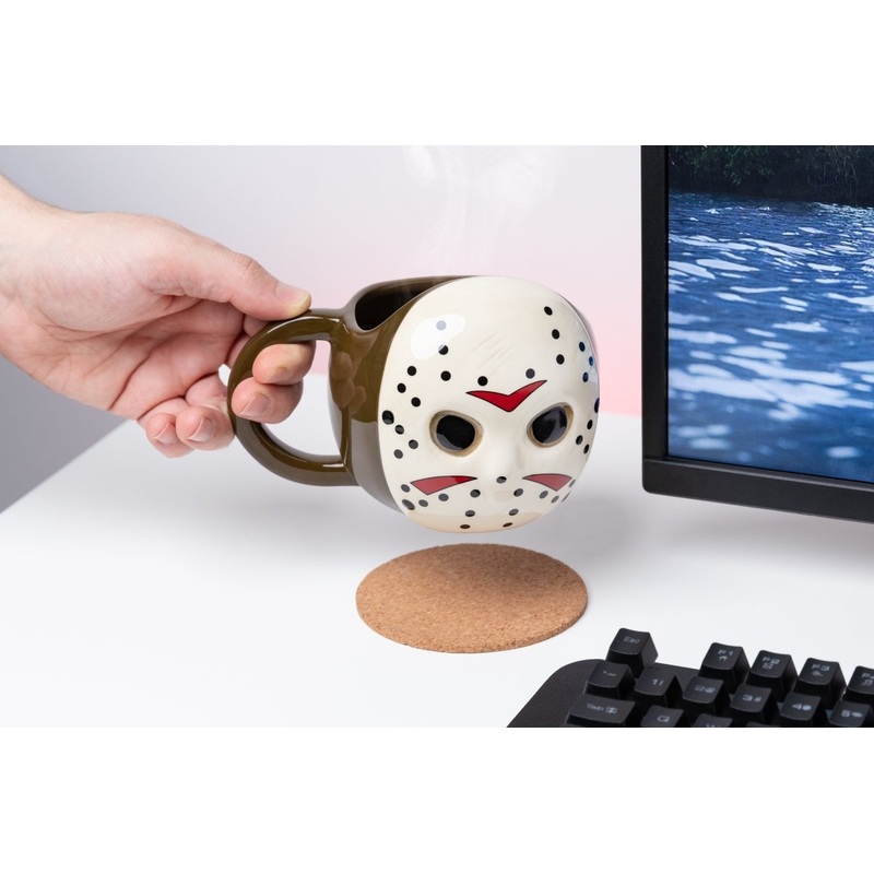 Friday the 13th Jason Freddy Mask Shaped Mug