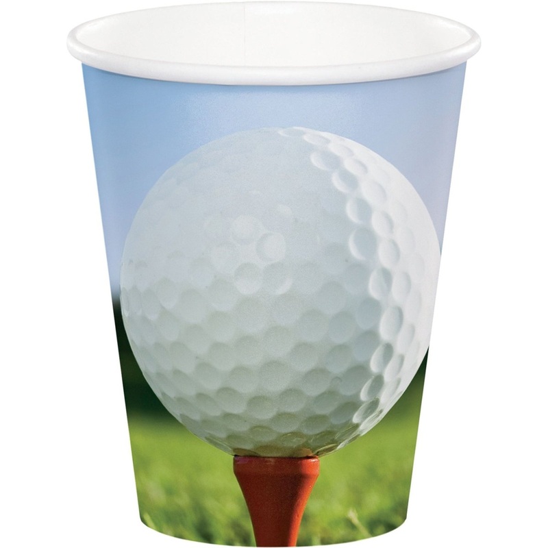Golf Party Plastic Favor Cups, 8 Count