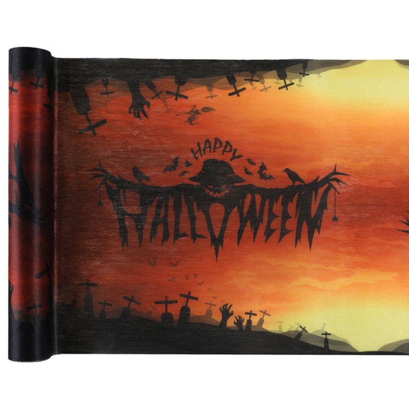 Halloween Pumpkin Table Runner