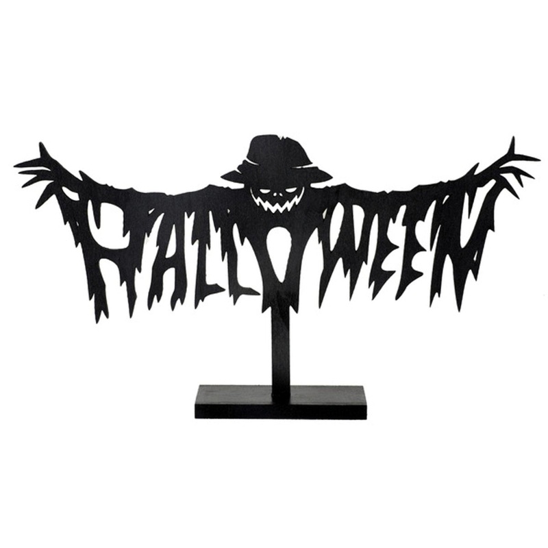 Halloween Pumpkin Wood Decoration