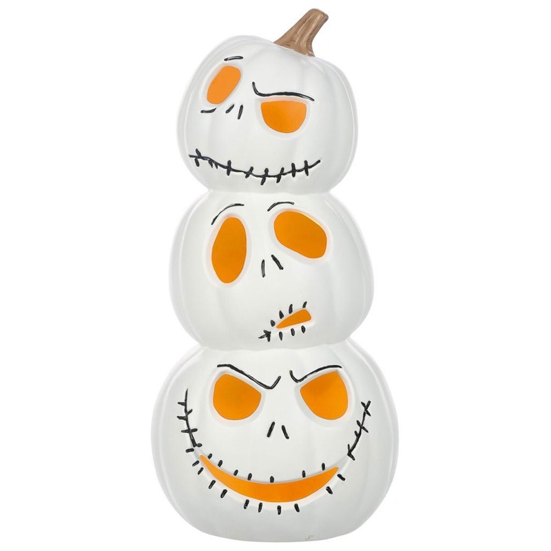 Nightmare Before Christmas Jack Skellington Light Up Pumkins Stack