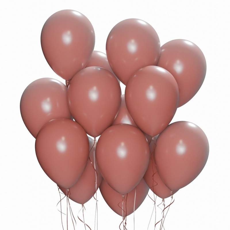 Rosewood Latex Balloon 12 Inches, 15 Count