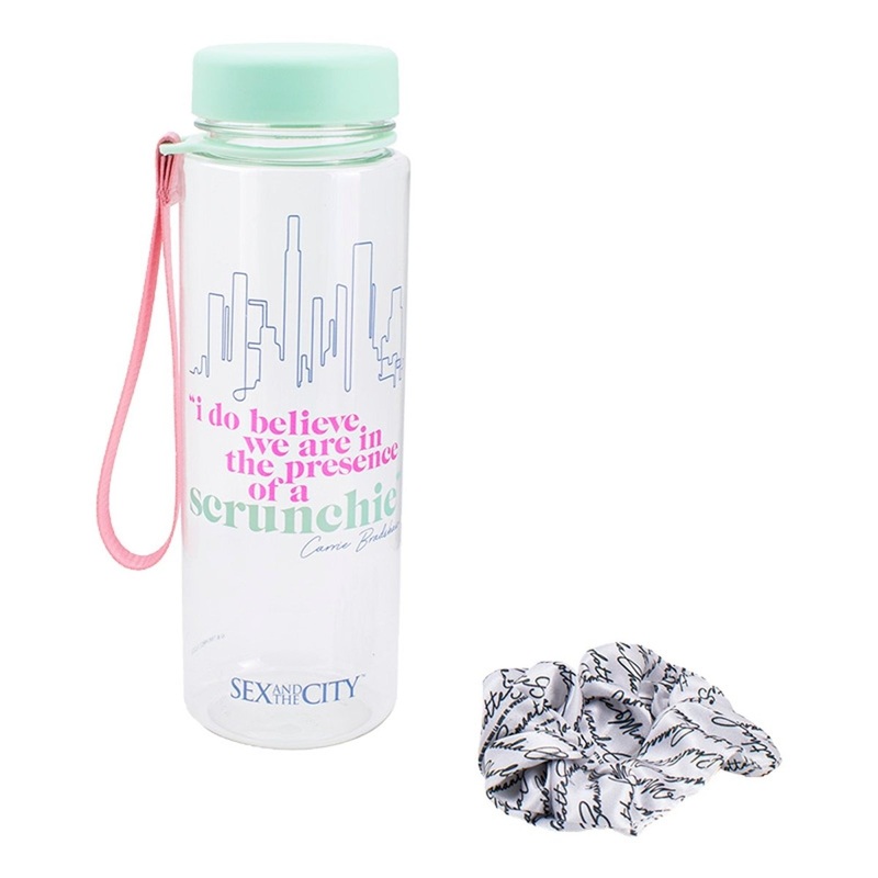 Sex and the City Water Bottle and Scrunchie