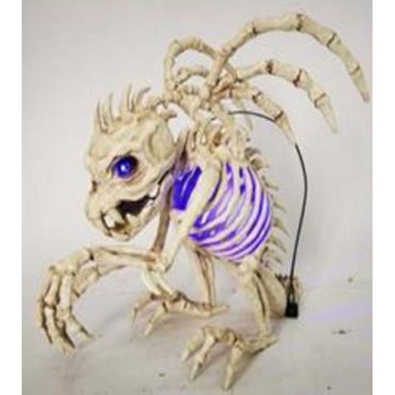 Skeleton Gargolye with Lights