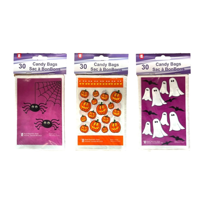 Trick Or Treat Candy Bags, 30 Pieces, Assortment, 1 Count