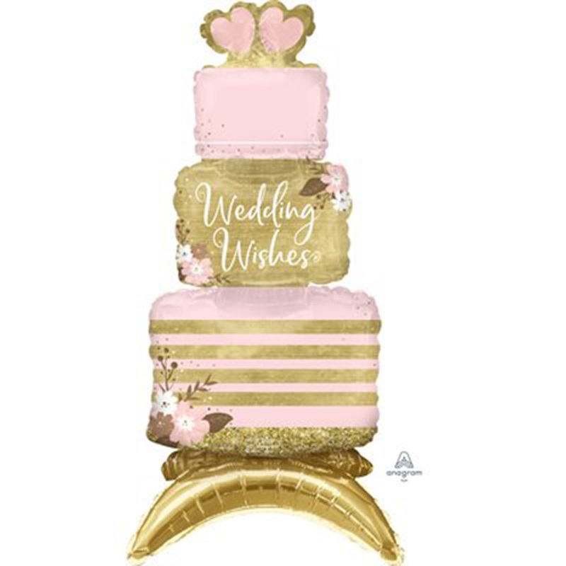 Wedding Cake Airloonz Mini Standing Foil Balloon