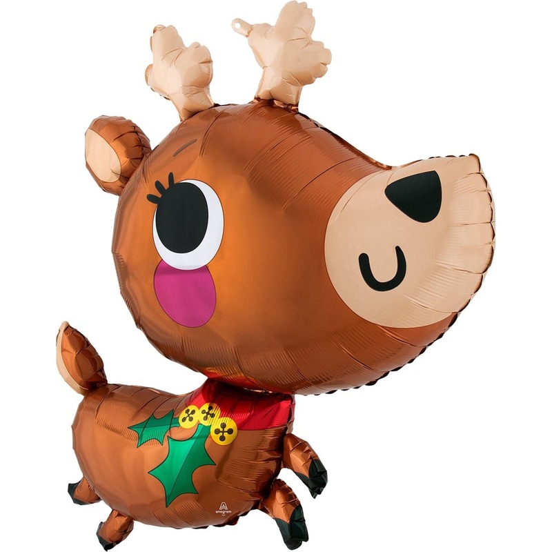 Adorable Reindeer Supershape Balloon, 30 Inches