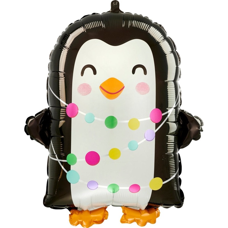 Bright Holiday Penguin Supershape Balloon, 18 Inches
