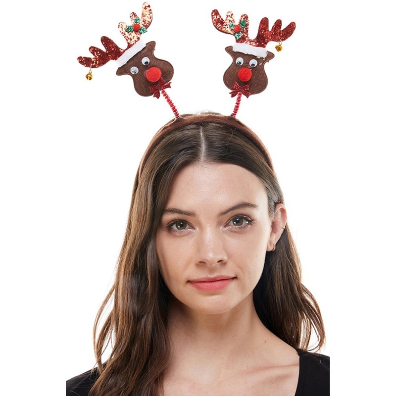 Christmas Reindeer Headband, Brown