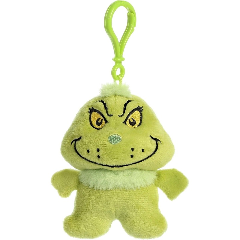 Dr. Seuss: The Grinch, Grinch Clip-on Plush, 4 Inches