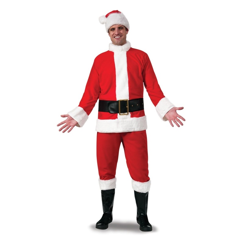 Flannel Santa Suit for Adults STD