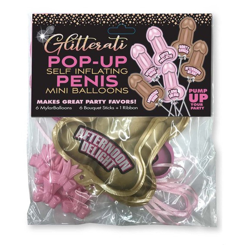 Glitterati Air Filled Bachelorette Party Balloons, 6 Count