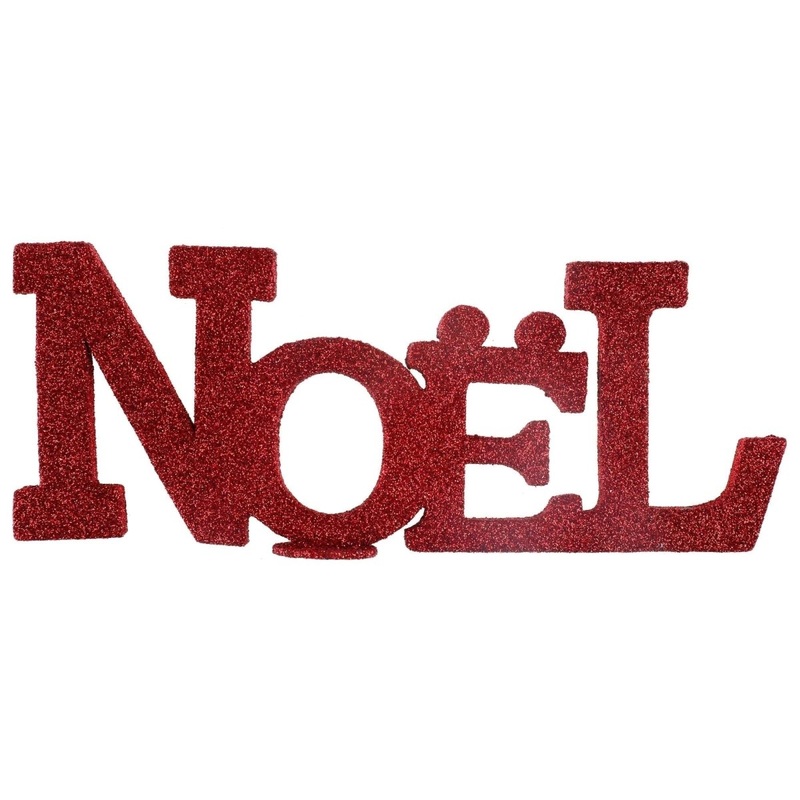 Merry Christmas Red Glittered Sign