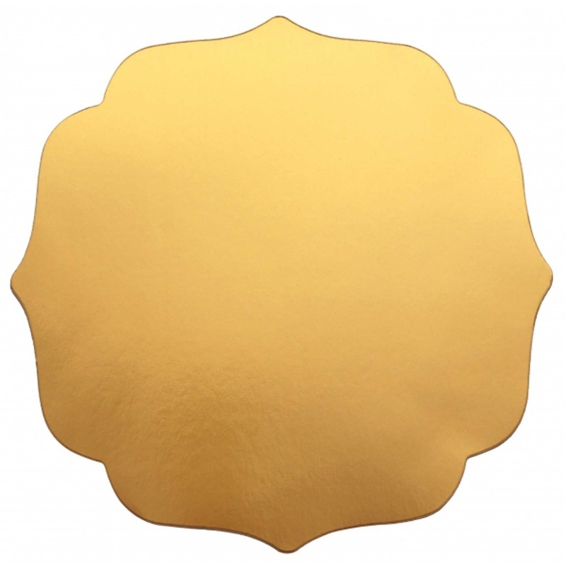 Nol Vert Gold Charger Plate Set, 6 Count