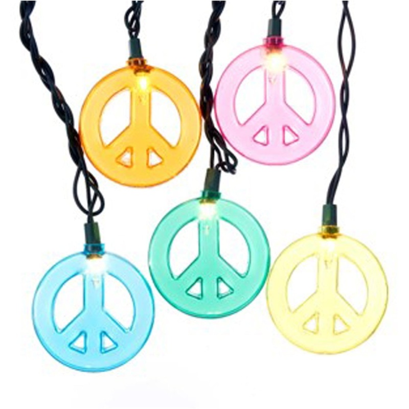 Peace Sign Light Set, 138 Inches, 1 Count