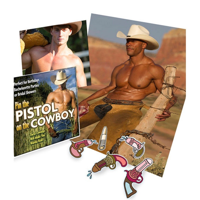 Pin The Pistol on The Cowboy Game