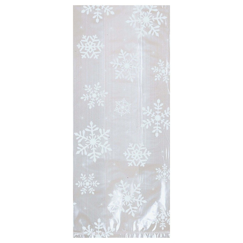 Snowy Iridescent, Small Cello Party Bag, 20 Count