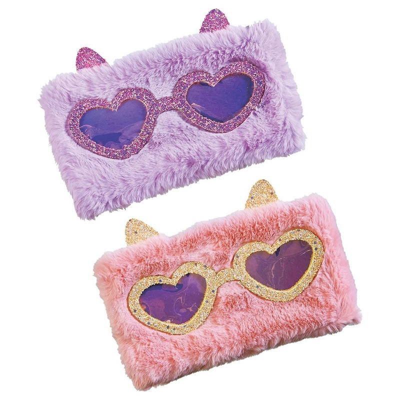 Sunglasses Fur Pouch, Assortment, 1 Count