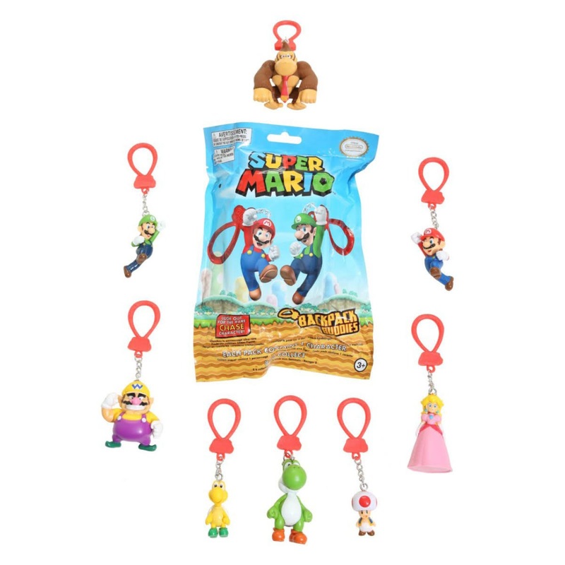 Super Mario Bros. Figure with Clip, Assortment, 1 Count