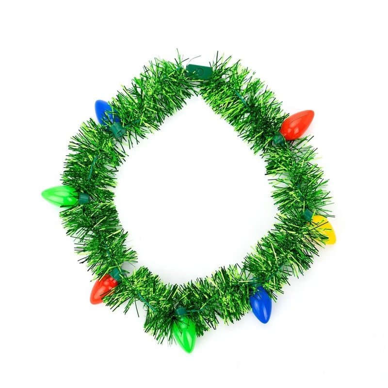 Tacky Tinsel Light-up Necklace