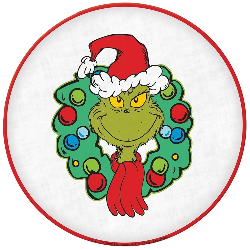 The Grinch Round Plastic Platter, 14 Inches