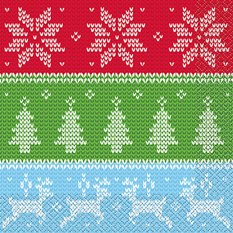 Ugly Sweater Christmas Large Lunch Napkins, 16 Count