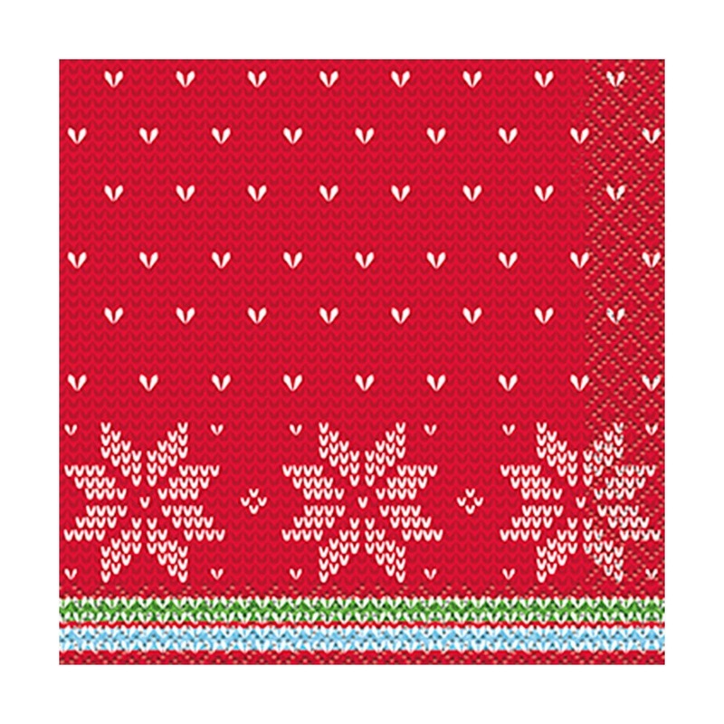 Ugly Sweater Christmas Small Beverage Napkins, 16 Count