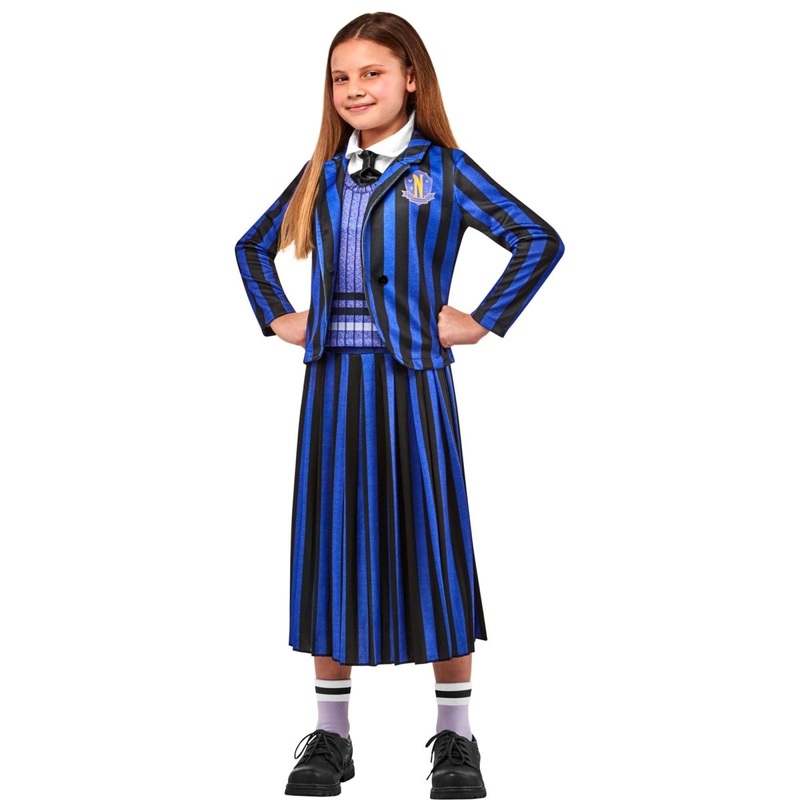 Wednesday Academy Uniform Costume for Kids M
