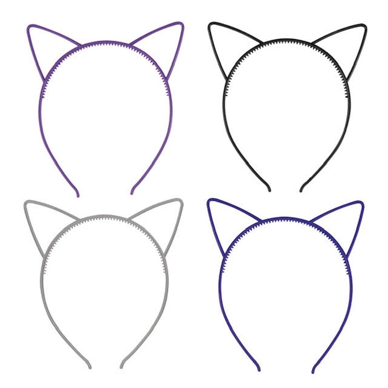 Cat Ear Headband, Assortment, 4 Count