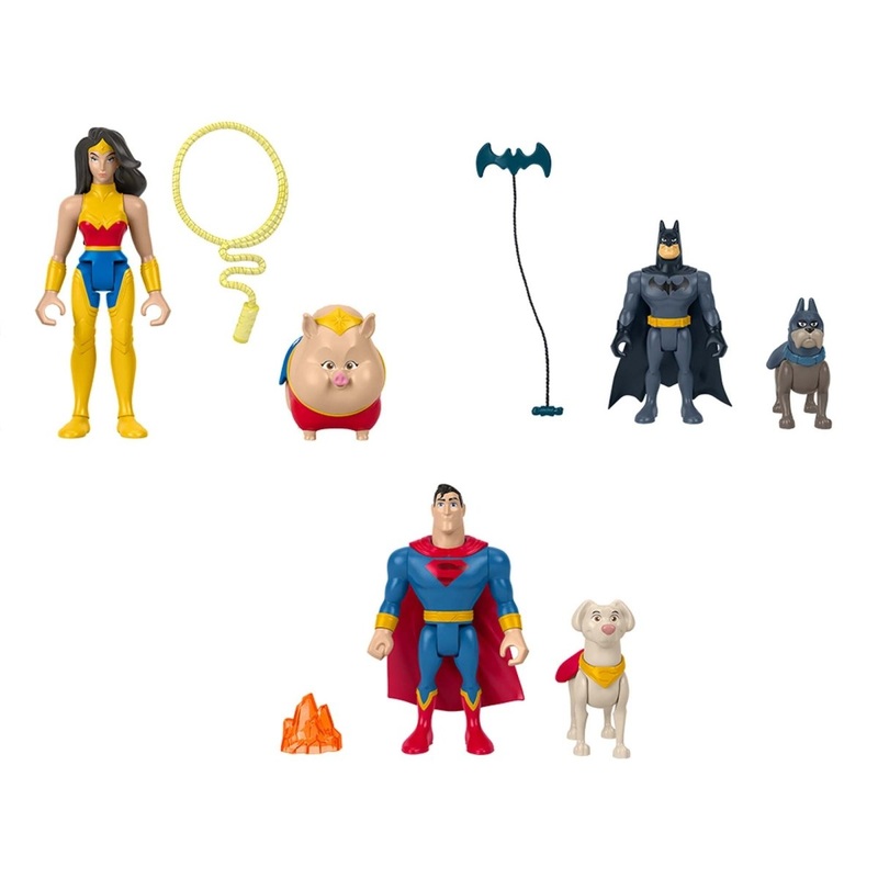 DC Super Pets Heroes and Animals Figures, Assortment, 1 Count