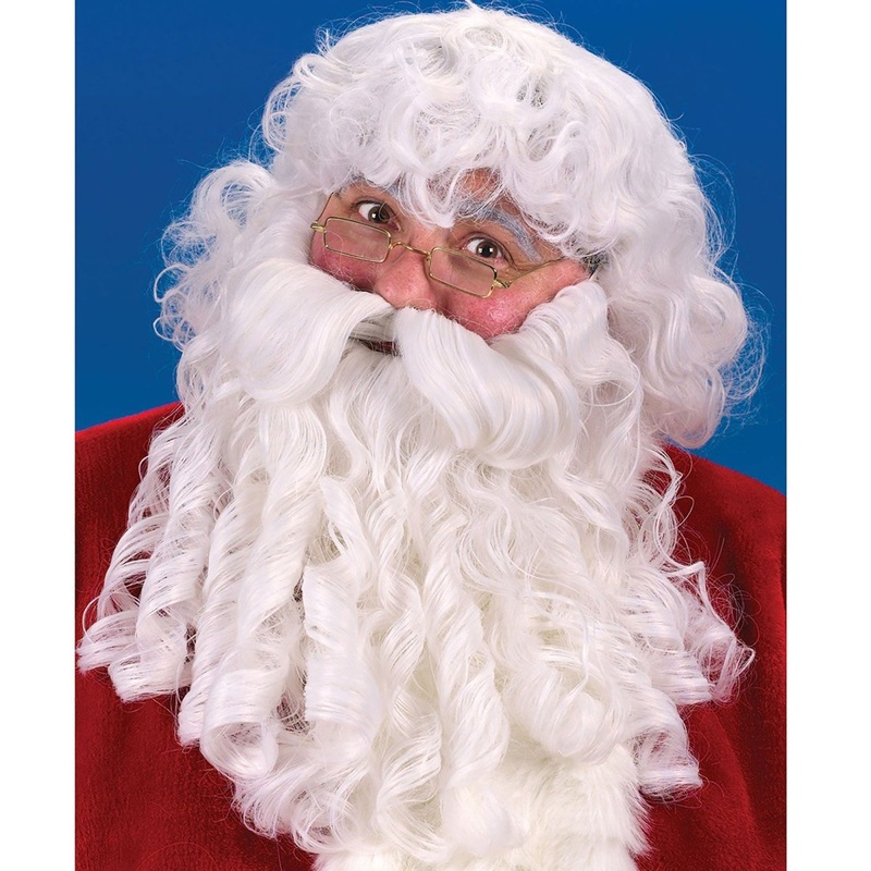 Deluxe Santa Wig and Beard Set, 1 Count