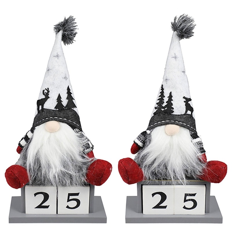 Fabric Gnome on Wooden Countdown Calendar, Assortment, 1 Count