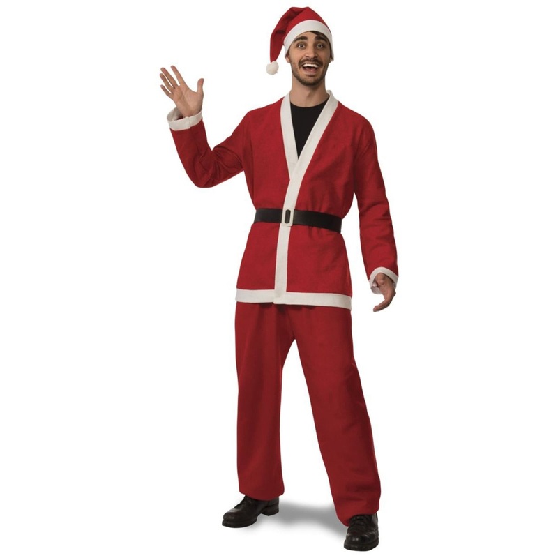 Flannel Santa Costume for Adults STD