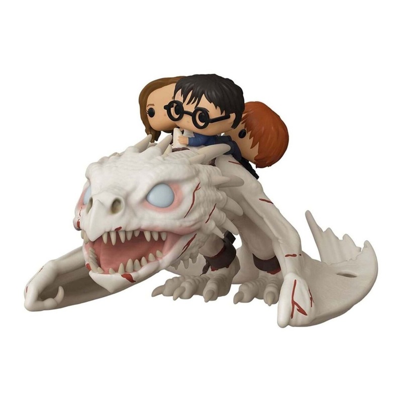 Funko Pop! Rides: Harry Potter Gringotts Dragon with Harry, Ron, and Hermione, Vinyl Figure